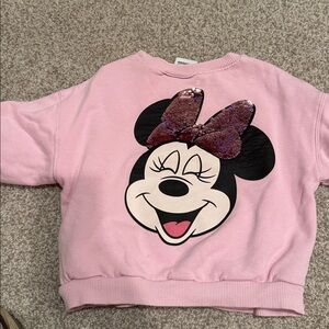 Disney Pink Minnie Mouse Crewneck